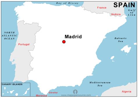 Free Spain Capital Map Capital Map Of Spain Open Source