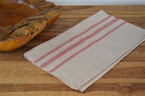 They're soft, absorbent, and surprisingly affordable. Antique Hemp Dish Towel Organic Hemp Tea Towel C. 1890 Red ...
