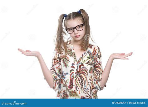 Girl Teenager Throws Up Her Hands Stock Image Image Of Portrait Bright 70928367