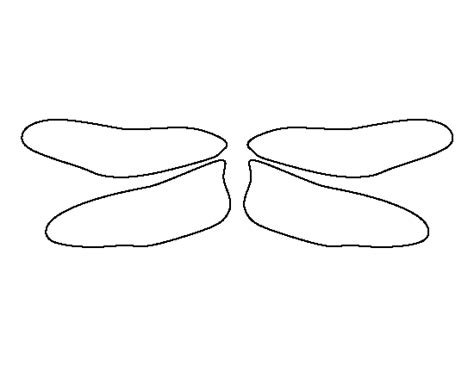 Dragonfly Wings Pattern Use The Printable Outline For Crafts Creating
