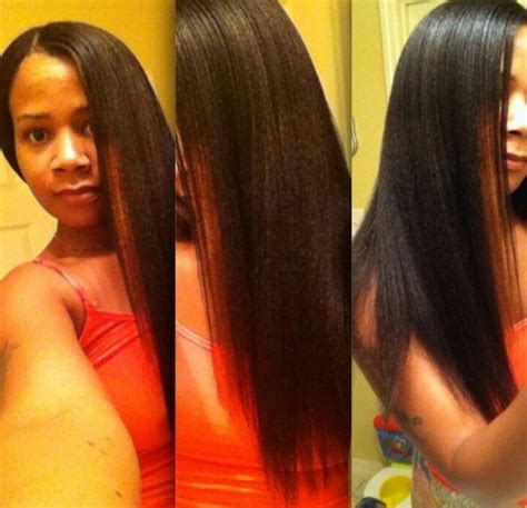 Pin On Long Relaxed Hair