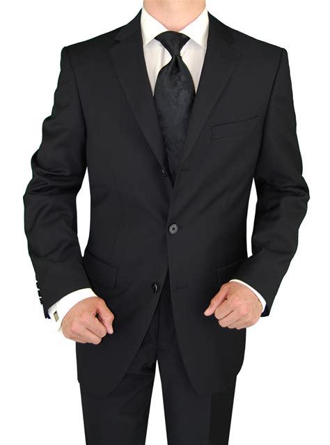 A suit is a two or three piece outfit consisting of jacket or actually, a wardrobe of a man cannot be complete without a suit. Mens Black 3 Button classic fit suits by Giorgio Napoli ...