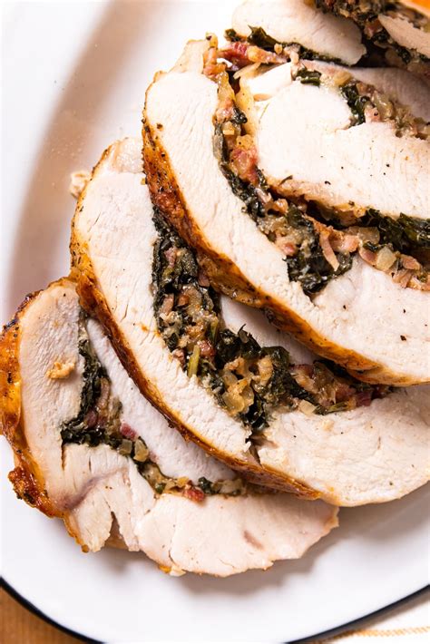 Turkey Roulade With Bacon And Kale Stuffing Wyse Guide
