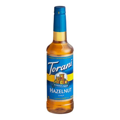 Torani Sugar Free Hazelnut Flavoring Syrup 750 ML Plastic Bottle