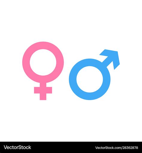 gender icon and male female symbol royalty free vector image