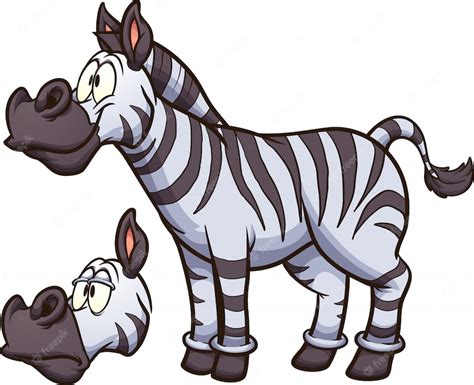 Premium Vector Cartoon Zebra