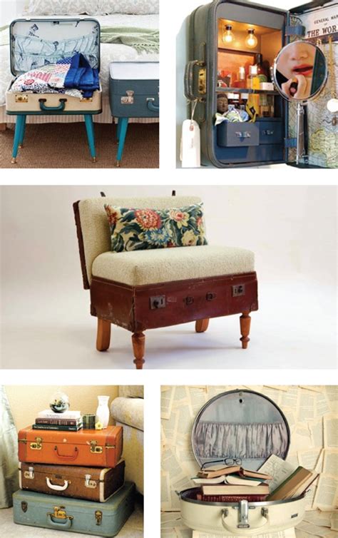 Vintage Luggage Upcycling Suitcase Furniture Suitcase Chair