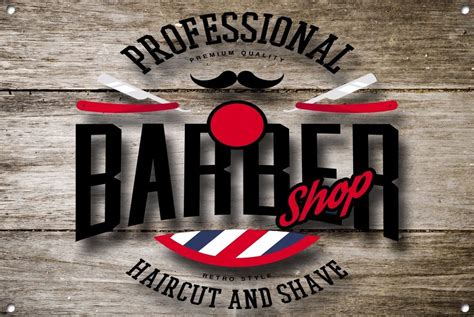 Barber Shop Sign Metal Sign Barber Shop Signs Modern Style Barber