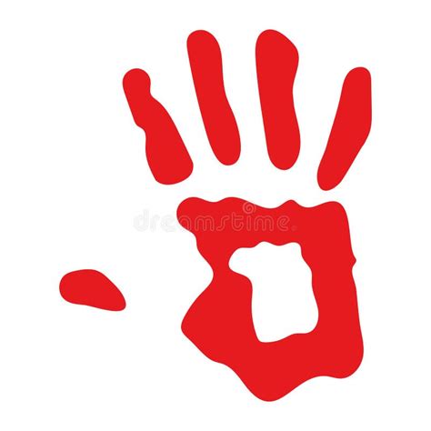 Red Hand Day Illustration Stock Vector Illustration Of Tradition