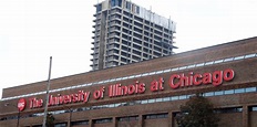 Universidade De Illinois à Entrada De Chicago. Uic é Adjacente Ao ...