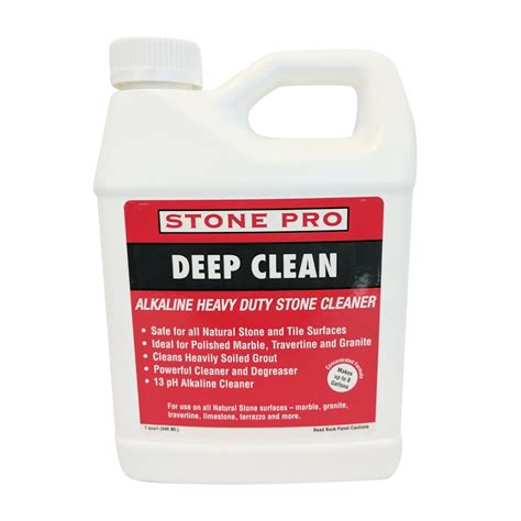 Stone Pro Deep Clean Alkaline Heavy Duty Stone Cleaner Concentrate