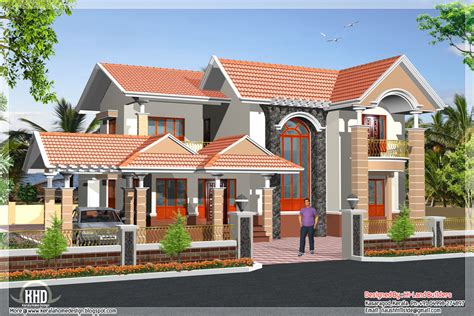 South Indian 2 Storey House Home Appliance
