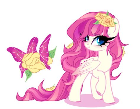 Mlp Next Gen Oc Fluttershy X Roseluck Adoptable By Just Silvushka On