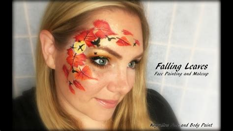 Falling Leaves Face Painting And Makeup Youtube