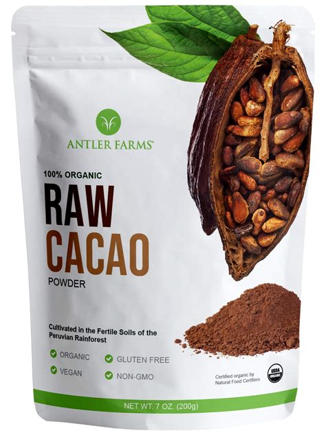 Buy Antler Farms 100 Pure Raw Cacao Powder 40 Servings 200g
