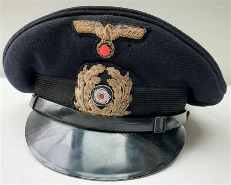 arromanches militaria casquette sous officier kriegsmarine erel