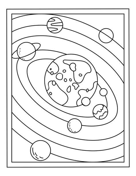 16 Printable Solar System Coloring Pages Etsy