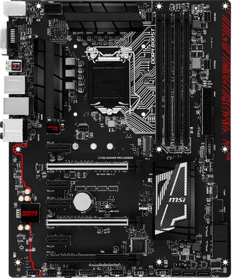 Msi Z170a Gaming Pro Carbon Motherboard Specifications On Motherboarddb