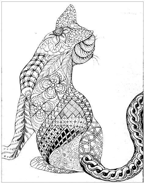 Nowadays, we propose big cat coloring pages for you, this post is similar with turtle animal coloring page. Cats for kids : Cat & Zentangle patterns - Cats Kids ...