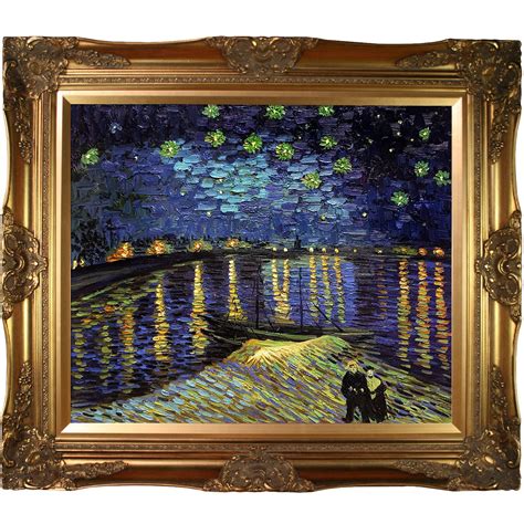 Starry Night Over The Rhone By Van Gogh Canvas Print Starry Night Van