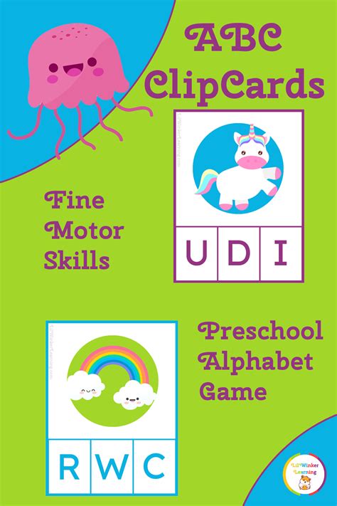 Abc Clip Cards Alphabet Activities Letter Recognition Etsy Language