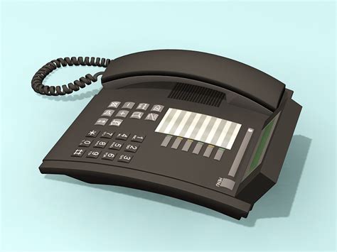 Office Telephone 3d Model 3ds Max Files Free Download Cadnav