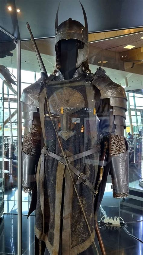 The Armour Of Gondor On Display At Wellington Airport New Zealand