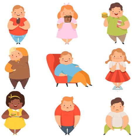 Obesity In Children Clipart