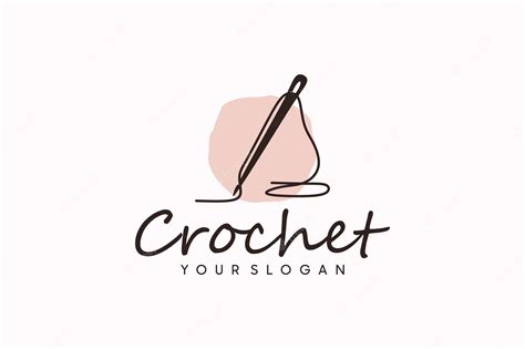 Premium Vector Crochet Logo Design Logo Reference For Your Business