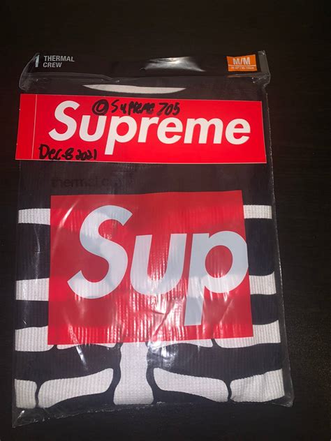 Supreme Fw Supreme Hanes Bones Thermal Crew Pack Grailed