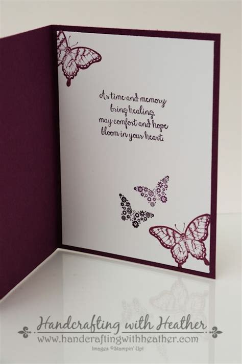 Sign language sentiments 2 sympathy card is what we have for you today. Swallowtail Sympathy Card - Stampin' Up! | Sympathy cards, Card sentiments, Embossed cards