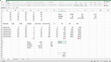 If you have a list of sorted values, you just have to subtract the first value from the last value (assuming that the sorting is in the ascending order). Calculating the Interquartile Range in Excel - YouTube