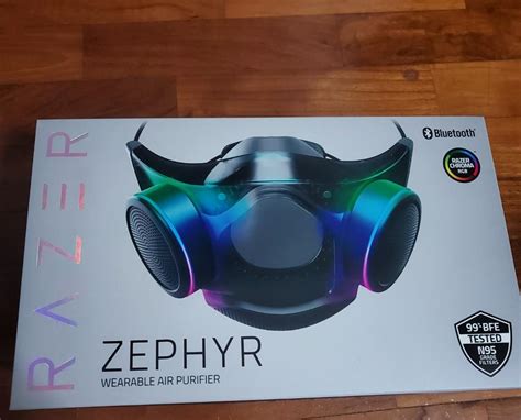 Razer Zephyr Bluetooth Air Purifier Rgb Chroma N95 Face Mask Health