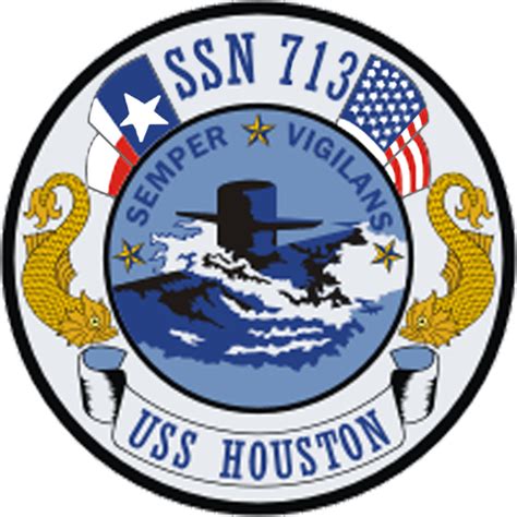 USS Houston SSN 713 Crest - USS Houston (SSN-713) - Wikipedia | Uss houston, Army patches, Us ...