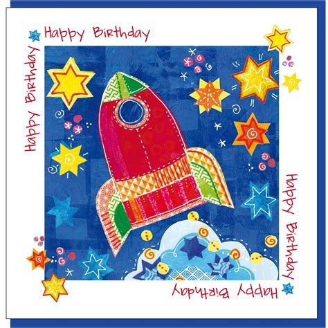 Rocket Birthday Greetings Card 5060427976604 Fast Delivery At Eden