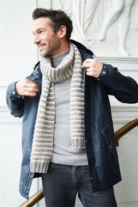 Easy Knitting Patterns For Men S Scarves Mike Nature