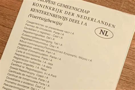 Wat Is Het Verschil Tussen Een Papieren Kentekenbewijs En Een Kentekencard