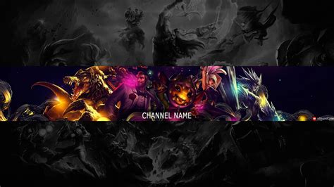 Speed Art Free Youtube Channel Art Banner League Of Legends Youtube