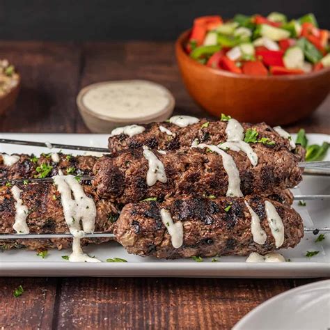 Lebanese Beef Kebabs With Garlic Cream Sauce Sunday Supper Movement