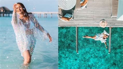Sonakshi Sinha Looks Like A Mermaid In Shimmery Bikini Set Oozes Oomph At The Beach Pics