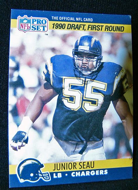 High quality printing and amazing online management system. Junior Seau Chargers Pro Set 1990 Rookie Card San Diego ...