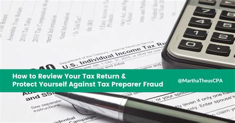 How To Review Your Tax Return And Protect Yourself Against Fraud — Martha Theus Cpa