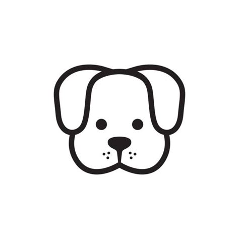8700 Dog Face Outline Stock Illustrations Royalty Free Vector