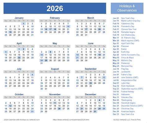 2026 Calendar Templates And Images