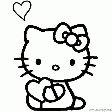Hello Kitty Valentines Day Coloring Book - XColorings.com