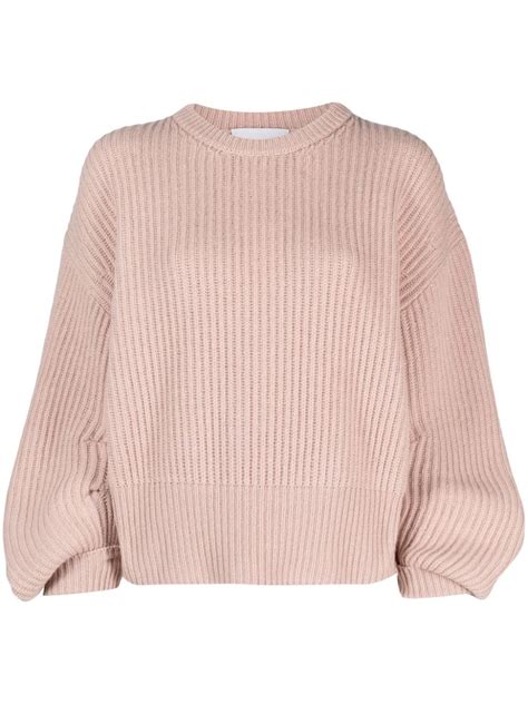 Nude Ribbed Knit Crew Neck Jumper Farfetch