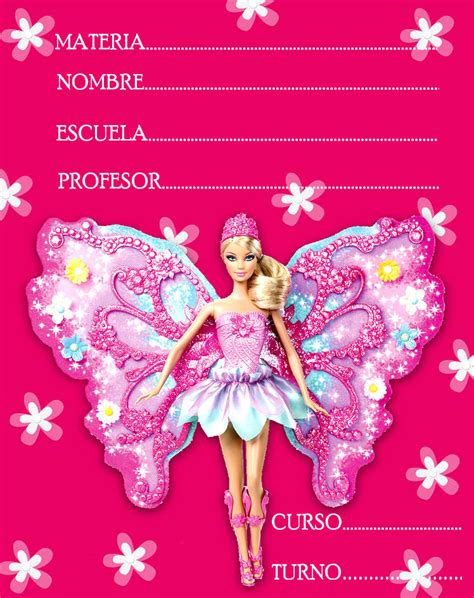 Caratulas De Barbie Para Cuadernos Imagui