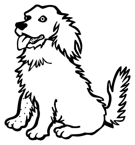 Golden Retriever Line Art Drawing Puppy Clip Art Dog Cartoon Png