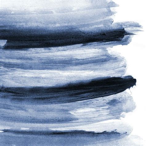 Navy Blue Printable Art Abstract Watercolor Print Abstract Etsy