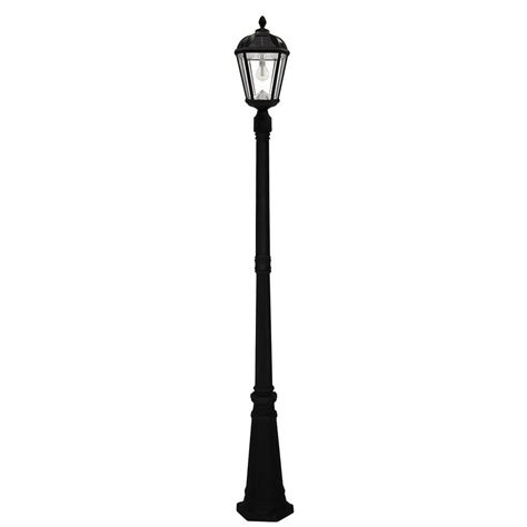 Gama Sonic Royal Bulb Series Single Black Integrated Led Outdoor Solar